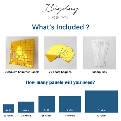 SHIMMER WALL SIZE
