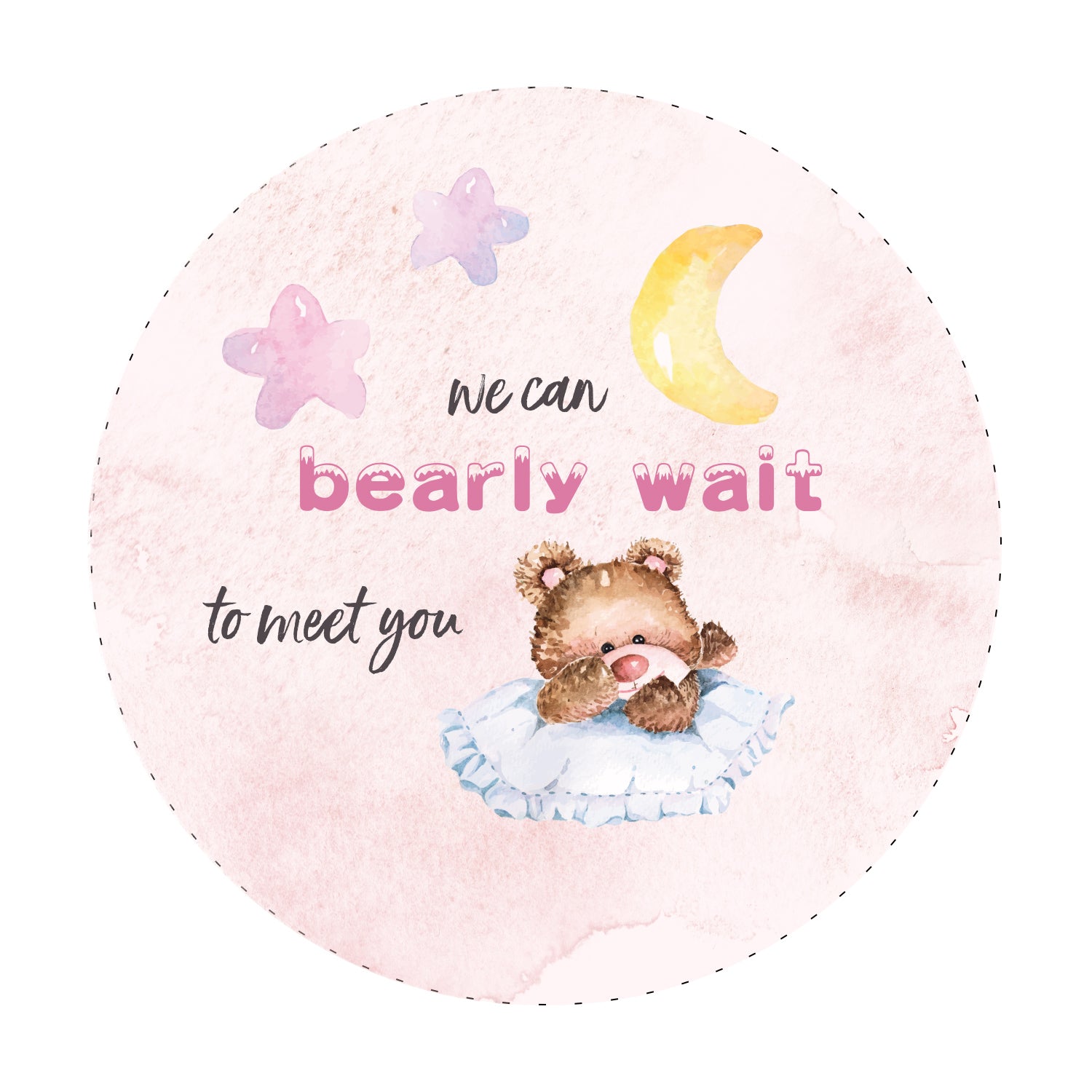 Bear Theme Round Backdrop002-2