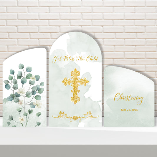 Christening Baptism Chiara Arched Wall Cover