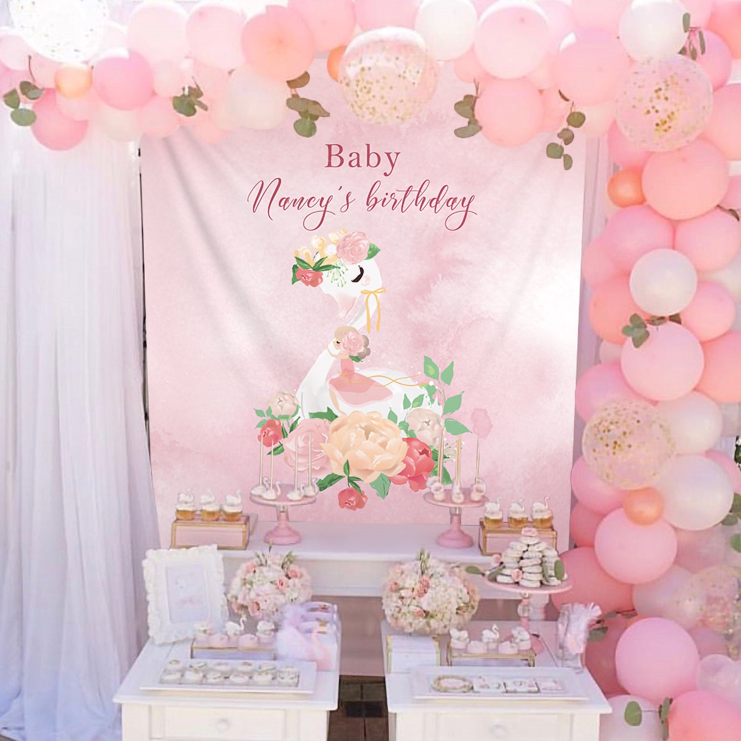Swan Theme Backdrop004-1